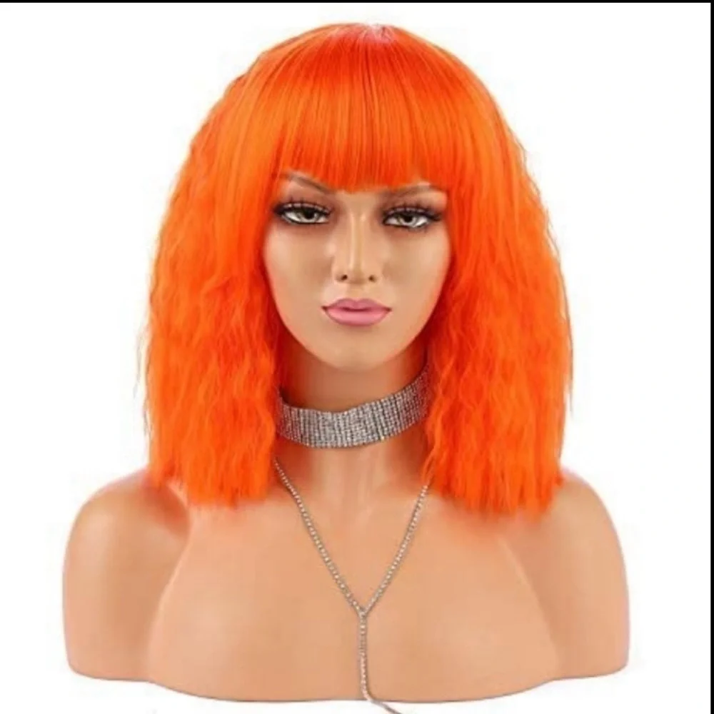 Blooming Hair 💖💖  beautiful fun high quality synthetic bang wig
